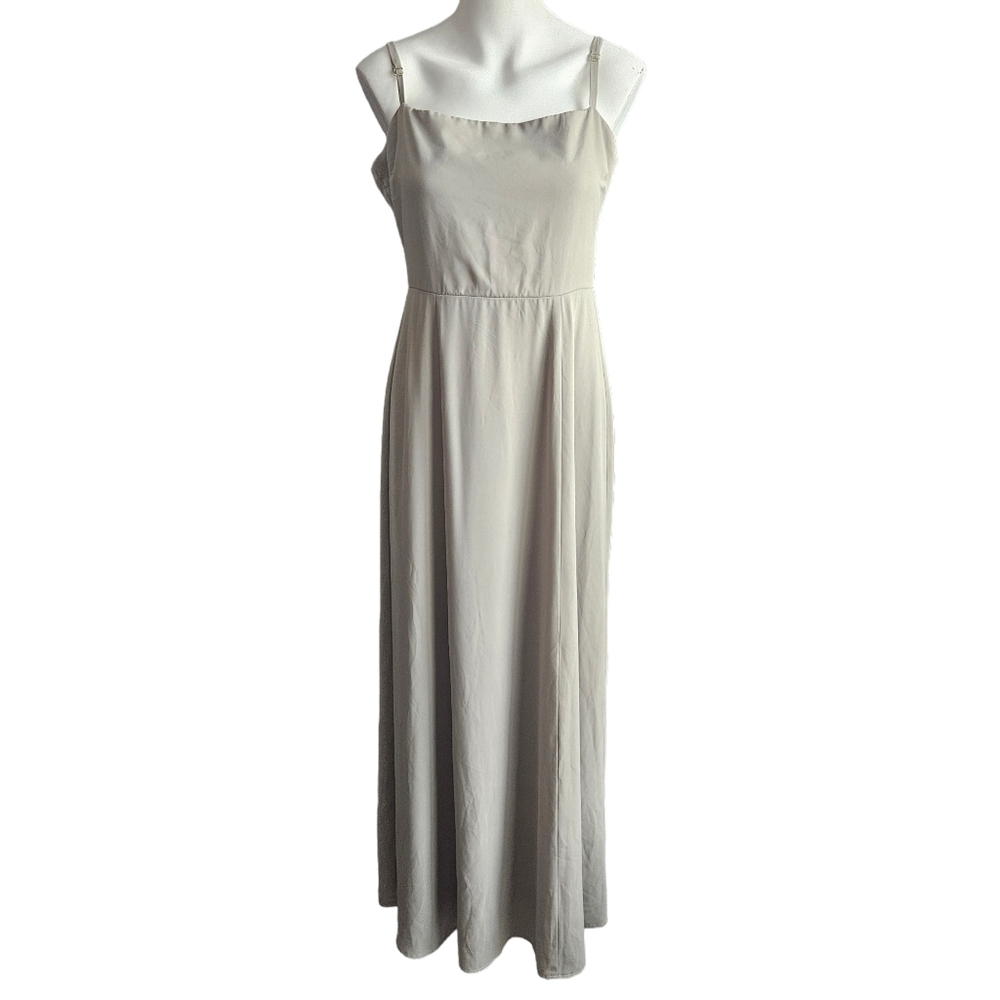 Show Me Your MuMu Bridesmaid Maxi Lauren Tie Soft Green Dress Sz Large